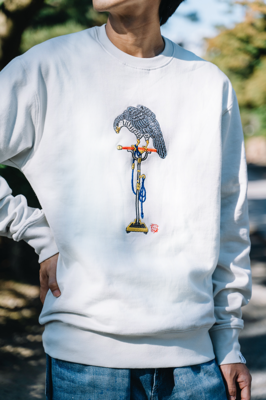 Falcon Embroidered Sweater by Jun Sato