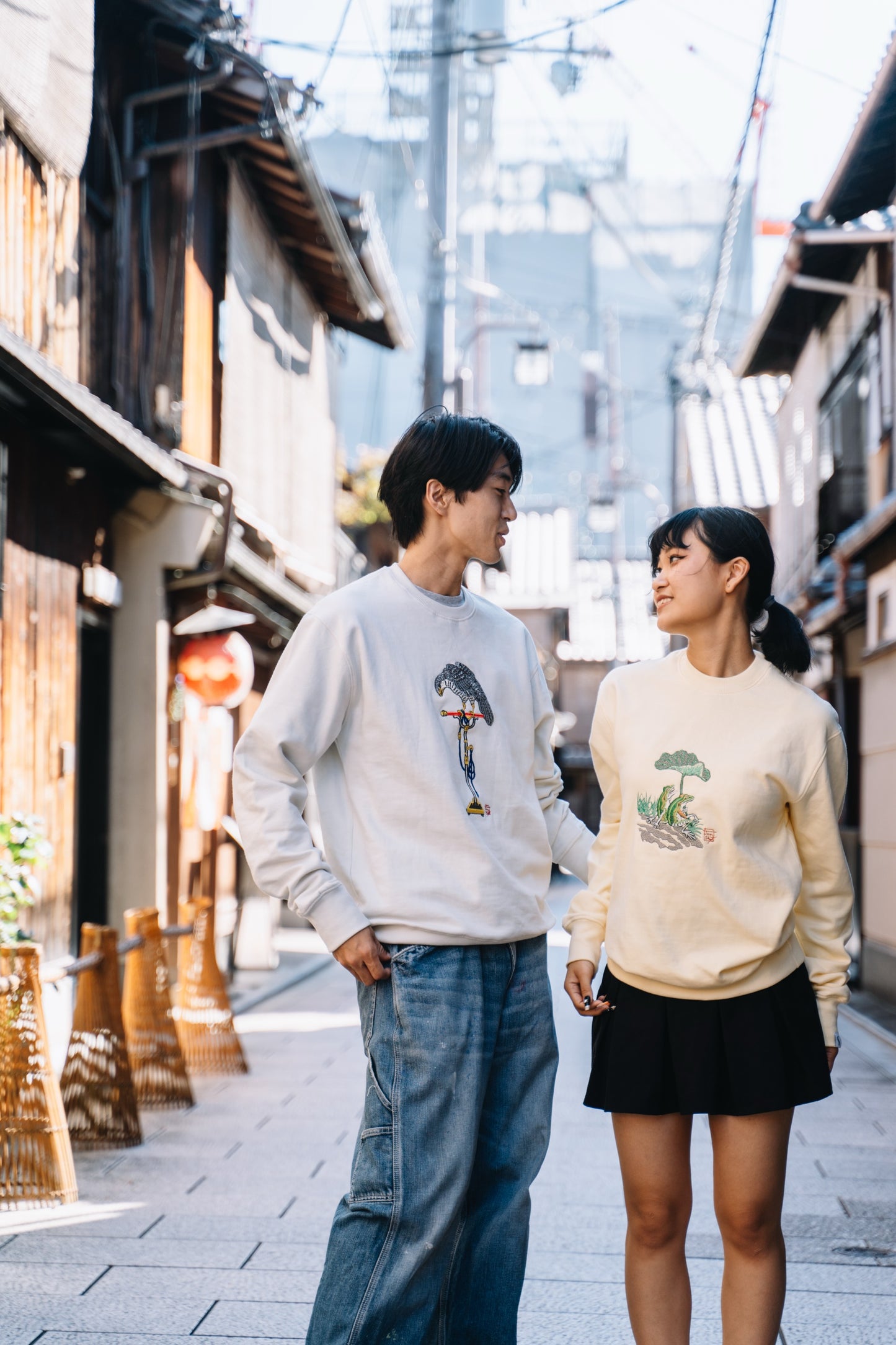 Falcon Embroidered Sweater by Jun Sato