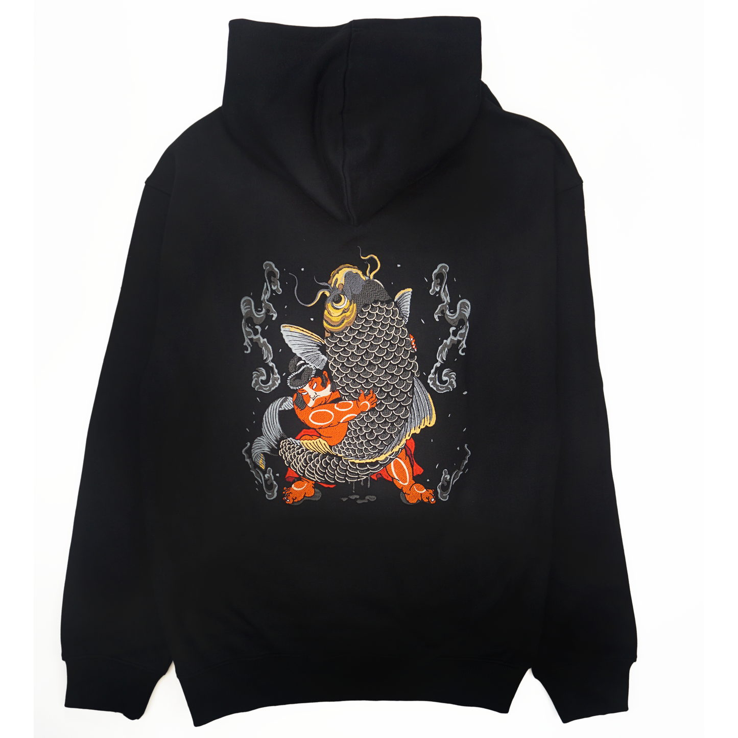 Kintaro Great Carp Embroidered Heavy Hoodie